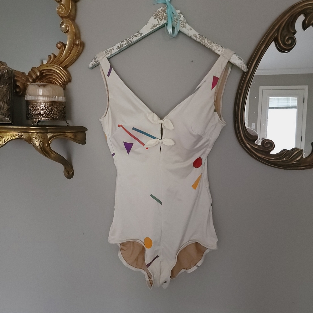 Vintage Bathing Suit One Piece Shaping Cups Cole of California
